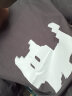 ABXA短袖t恤男士夏季新款纯棉美式上衣服五分宽松情侣半袖休闲体恤衫 小猫深灰色 L（建议100-120斤） 晒单实拍图