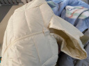 童泰秋冬3-24个月婴幼儿衣服宝宝轻薄款带帽羽绒连体衣哈衣 米白 80cm 实拍图