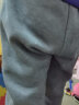 左西【加绒加厚】男童裤子2023款冬季中大童儿童保暖运动裤 灰色 130  实拍图