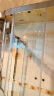 箭牌（ARROW）淋浴房玻璃隔断干湿分离浴屏家用弧扇形不锈钢卫生间玻璃门沐浴房 1000*1000 不锈钢【1999】现货 实拍图
