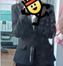 普妮姿黑色小西装套装女新款职业装大学生职场面试正装工作服西服外套秋 单件黑色西装 M 【建议88-97斤】 实拍图