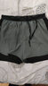 王后卫马拉松跑步短裤男健身速干三分裤紧身田径裤男训练体考运动裤内衬 B23039灰色 XL【120-135斤】 实拍图