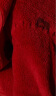 朵朵·可可冬季加厚珊瑚绒睡衣女连帽系绳印花长款睡袍新年圣诞红 大红【袍子】 170(XL) 晒单实拍图