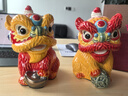 翊珗（YIXIAN）醒狮摆件佛山舞狮石湾公仔陶瓷非遗手工艺品中国风特色礼物送老外 礼盒装【赠精美底座+闪电发货】 实拍图