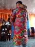 深海骏马高质量长款棉衣外套东北大花中国风汉服男女宽松保暖防寒连帽棉袄 A5红色（连帽） XL 实拍图