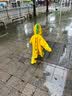 smally儿童雨鞋男童女童宝宝上学幼儿园防水防滑2024新款卡通雨靴 【升级-松紧口】黄色恐龙 17码 雨鞋内长17cm 实拍图