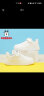 巴布豆（BOBDOG）男童鞋软底透气儿童运动鞋气孔低帮板鞋 101531030 白色26 实拍图