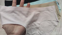 SHISHANGYOUHUO4条装一片式冰丝无痕性感内裤女低腰提臀大码透气纯欲女士三角裤 肤色+粉色+蓝色+黑色 L-中2810【110-130斤】 实拍图