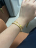 周生生 圆棍磨砂素圈黄金手镯 足金金镯子女款 90343K 计价 07圈 - 11.91克(含工费400元) 实拍图