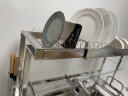 朝暮之家 厨房置物架水槽置物架菜板架可伸缩不锈钢碗筷沥水架碗碟放碗架 单层全套（主架+全挂件） 可伸缩水槽架 实拍图