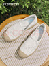 斯凯奇（Skechers）女鞋夏季渔夫鞋单鞋新中式蕾丝平底鞋浅口一脚蹬通勤鞋113025 实拍图