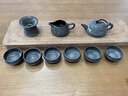 琅庭琊坊龙泉青瓷功夫茶具套装手工哥窑冰裂纹家用客厅中式陶瓷盖碗茶壶 铁胎藏青 实拍图