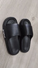 百慕倾臣踩屎感拖鞋女士夏季2024新款室内家居浴室防滑海边厚底凉拖鞋外穿 黑色 38-39 适合39-40 实拍图