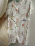 贝肽斯婴儿衣服夏季薄款连体衣短袖竹棉纱布新生婴儿哈衣爬服 萌兔环游【50s竹棉 柔滑升级】 90cm 实拍图