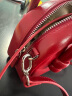MUVA原创设计师波士顿包 真皮手提包女小包包单肩斜挎包2023新款 派对红 晒单实拍图