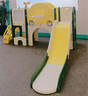 顽乐熊宝宝滑滑梯儿童室内家用小型婴儿秋千组合小孩大型玩具幼儿游乐场 小神童绿色三合一+望远镜音乐机篮球框【加大加宽】 升级加宽37cm滑道 实拍图