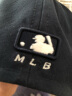 MLB官方帽子女 复古小标棒球帽 休闲情侣遮阳鸭舌帽32CP77011 藏蓝白字小NY/32CP7701150N F-帽围可调节（51-65） 晒单实拍图