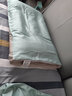 罗莱家纺纯棉全棉60支贡缎简约单人拆件枕套一对装纯色丝滑 伊斯卡恩枕套-蓝色 60支 一对 48cm*74cm 实拍图