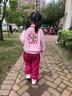 G.DUCKKIDS童装女童春装套装儿童服装小童春装运动卫衣两件套1-3女宝宝衣服 粉红色草莓熊【春秋款】 120 尺码5~6岁【110-120cm】 实拍图