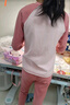 红豆儿童纯棉内衣套装男女童秋衣秋裤秋冬保暖低领棉毛衫M1170裸粉150 实拍图