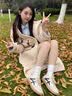 CAMILA KSENIA爆款德训鞋女士2026年新款运动鞋子百搭小白鞋透气阿甘鞋休闲板鞋 蓝色 37 实拍图