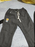 浩术牛仔裤男秋冬加绒加厚款宽松工装大码百搭潮流九分休闲长裤子男 D903灰色+黑色【两条装】 L【110-125斤】 实拍图