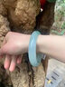 芳晓 缅甸玉手镯水润冰种玉镯晴水飘花缅甸镯子通透玉镯处理女款饰品 59-60mm 实拍图