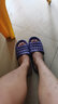香缘树 浴室拖鞋酒店漏水镂空速干洗澡拖鞋男女情侣家用夏天防滑凉拖鞋 藏青 42/43(建议41-42码穿) 实拍图
