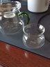 一品工坊玻璃公道杯茶漏三件套茶滤加厚耐热玻璃分茶器茶海功夫茶具配件 绿把+茶滤器+两品杯 实拍图