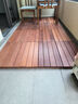 ANGELDECK 防腐木阳台自拼接户外浴室花园阳光房甘巴豆实木地板防腐防水免安装60*30*3cm 甘巴豆平面款（60*30*3cm） 实拍图