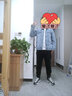真维斯（JEANSWEST）夹克男2025秋季亲肤透气刺绣时尚百搭男士牛仔夹克外套蓝色XL 实拍图