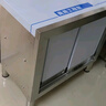 不锈钢拉门工作台操作台厨房储物柜商用打荷台面案板饭店切菜桌子 组装款长80宽50高80cm单通+立架 实拍图