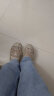 快乐玛丽（J&M）健步鞋女夏季中老年人透气软底防滑网面一脚蹬妈妈鞋 米白色 38  晒单实拍图