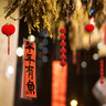 米囹2025新年装饰蛇年元旦过年植绒小灯笼乔迁挂件盆景挂件发财树春节 30个植绒小灯笼【直径约3.5cm】 实拍图