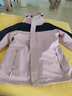 西域骆驼（VANCAMEL）三合一防风冲锋衣款男女夹克加厚保暖可拆卸登山服滑雪服运动外套 KY09S木槿紫/深蓝-女 L 实拍图