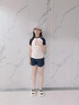 羽克儿童泳衣女童2026新款两件套保守分体式中大童学生速干训练泳装 嫩粉色 150 (L-建议140-150重60-75斤）带胸垫 实拍图