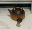 容山堂粗陶普洱煮茶器电陶炉陶瓷侧把高档功夫茶具套装明火烧水壶 粗陶壶-直钮侧把 750ml 实拍图