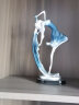 福美林（FUMEILIN）欧式客厅家居装饰品创意电视柜酒柜抽象工艺品摆件雕塑艺术品礼品 蓝灵动舞者女 实拍图