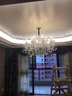 梵帝卡罗欧式水晶灯法式客厅别墅洋房灯具餐厅灯酒店婚庆蜡烛水晶灯婚房灯 6头-直径60*高58CM-三色 实拍图