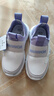 回力（Warrior）儿童鞋轻便跑步鞋一脚蹬男女童鞋校园休闲鞋 WZ-A475T 白紫 28  实拍图