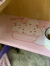古私（Gusi）小学生餐垫硅胶隔热餐桌垫可收纳儿童卡通午餐垫子 粉白色40*60cm 实拍图