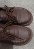 啄木鸟真软皮小皮鞋女2025新款女鞋软底软面软休闲百搭厚底乐福鞋单鞋 深棕色（春秋款） （厚底4厘米） 38 偏小拍大一码 实拍图