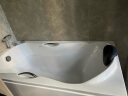 箭牌（ARROW）浴缸家用成人浴缸 亚克力按摩大浴缸小户型方形日式坐式浴池 1.5m五金浴缸/含花洒头/左裙 晒单实拍图