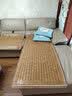 黛安居沙发垫套装夏季欧式防滑麻将席凉垫实木凉席坐垫夏天竹垫贵妃定制 咖啡色窄边款-【双牛筋+防滑底】 70cm*150cm 实拍图