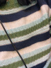 猫霓毛衣男秋冬季条纹潮牌2023新款美式hiphop设计感慵懒风上衣针织衫 绿色 M 实拍图