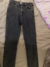 真维斯（JEANSWEST）牛仔裤女士2025冬季高腰显瘦加绒裤女修身铅笔小脚裤子蓝灰加绒26 实拍图