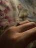 央创华钻【中国黄金】D级一克拉莫桑钻银戒指女士新婚求订结婚活口戒子饰品520情人节礼物送女友老婆 晒单实拍图