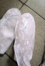 博沃尼克防雨鞋套 防水雨鞋 便携式雨靴套成人非一次性透明平底白色L 晒单实拍图