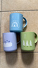 茶花（CHAHUA）茶花漱口杯大号家用印花食品级刷牙杯洗漱杯牙缸刷牙漱口杯牙刷杯 【三只】印花口杯-蓝+绿+紫 实拍图