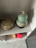 东方泥土 新中式客厅摆件陶瓷家居办公室装饰品手工艺术品手绘越窑茶叶罐 D63-03A 葫芦荷花罐 实拍图
